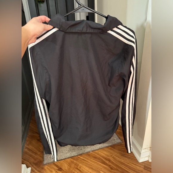 Adidas Women’s Black Windbreaker Track Jacket - Picture 2 of 8